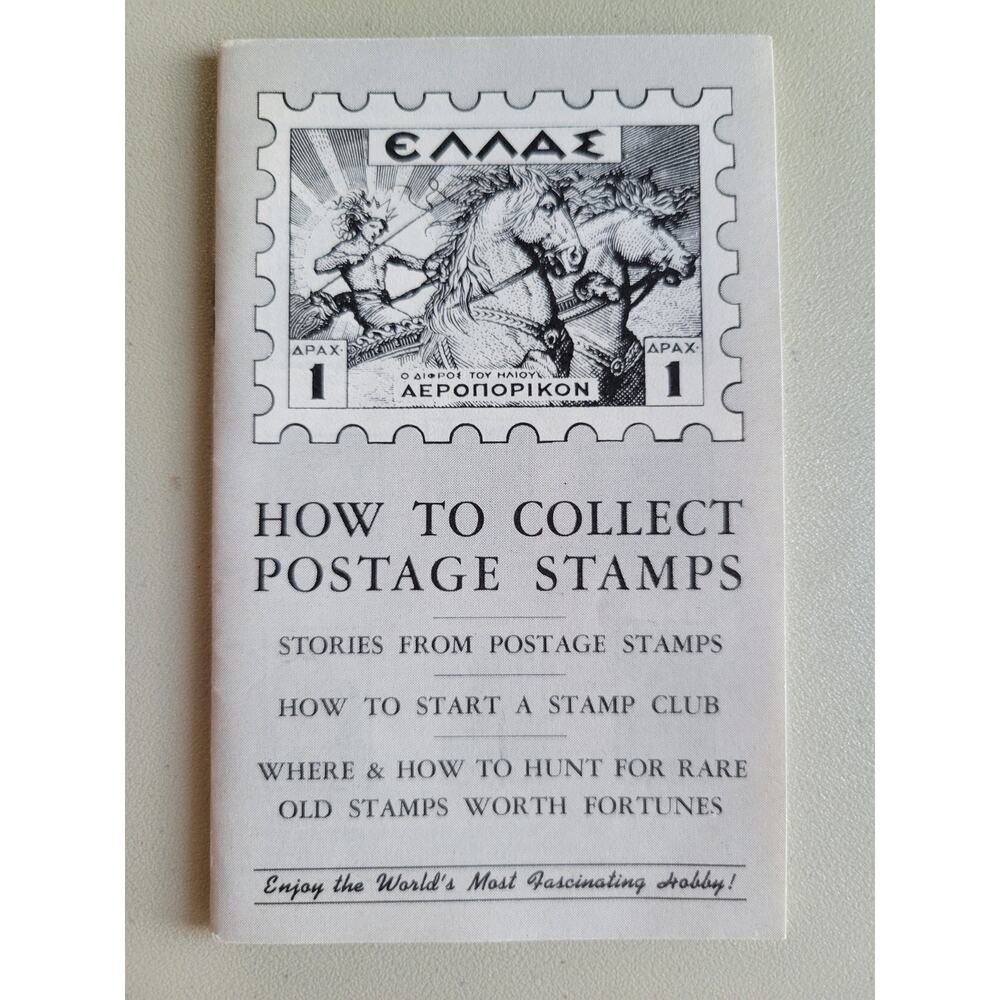 vintage instructional booklet titled "How to Collect Postage Stamps"...